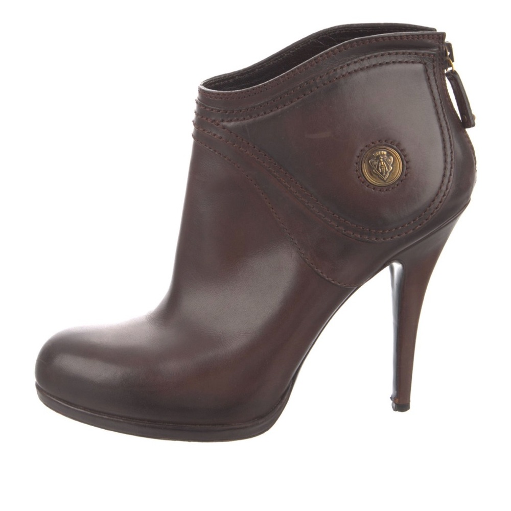 Gucci Brown Leather Hysteria Boots size 38